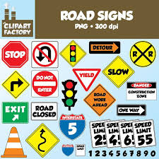 Black And White Road Signs Clip Art Fun Road Signs Traffic Signs 51 Total Images Etsy Road Signs Traffic Signs Clip Art