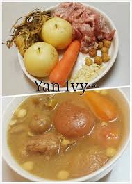 Dry Figs Pear Pot Meat Carrot Soup Asian Recipes Herb Soup Food