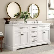 It features two doors and two fully funtional drawers. 84 Inch Double Sink Vanity Wayfair