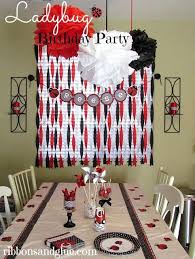 Birthday Simple Black And White Party Decorations Ladybug Birthday Party Ladybug Birthday Party Ladybug Party Ladybug Birthday