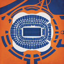 Sports Authority Field At Mile High Map Art
