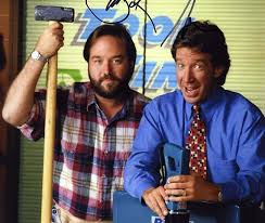 The words home improvement written in the dust of sanding. Home Improvement Fans React To Tim Allen And Richard Karn S New Show Bob Vila