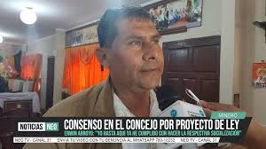 #Minero, El presidente del comité cívico de Minero, Erwin Arroyo manifestó  que hasta aquí se cumplió con la primera etapa que era la socialización  para poder tener el consenso del proyecto de ley para ...