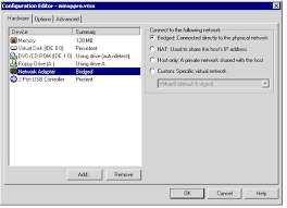 I need to open some ports in vmware xp home edition. Changing The Networking Configuration
