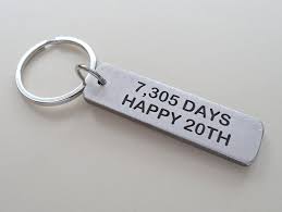 It blends tradition with fresh inspiration, and since we think every year is important, there are creative gift ideas for every single anniversary, from the first to the sixtieth. 20 Year Anniversary Gift Aluminum Tag Engraved W 7305 Days Happy 20 Jewelryeveryday