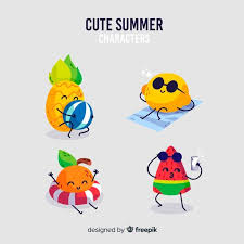 The great collection of cute anime wallpapers for desktop for desktop, laptop and mobiles. Download Kawaii Style Summer Character Collection For Free Character Collection Kawaii Character Design