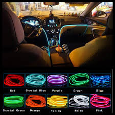 Online Shop Jingxiangfeng 5m Car Decorative Lights Driving At Night Ambient Light El Cold Light Line Diy Decorativ Car Interior Diy Car Interior Car Assesories