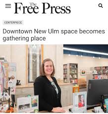 Ulm Sweet Ulm and our community partners are in the news! Check out this  lovely article that covers the different things that support our space from  the Mankato Free Press. We're proud