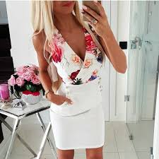 Check spelling or type a new query. White Low Cut V Neck Floral Print Women Vestidos Blue Bodycon Dress Summer 2021 Mini Package Hips Dresses Sexy Office Dress Lady Dresses Aliexpress