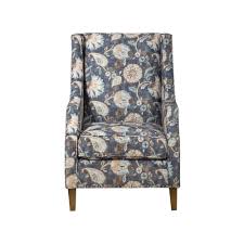 Shop for brown accent chairs at best buy. Benzarafabric Upholstered Accent Chair With Track Arms Blue Brown Dailymail