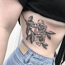Rib tattoos are an incredible method to demonstrate your energy for body alteration without the risk the rib cage is an incredible territory for a tattoo particularly on the off chance that you are arranging. Double Rose Tattoo On The Rib Cage Tattoogrid Net