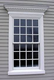 Different Style Modern Exterior Window Design Molding In 2020 Window Trim Exterior Colonial Exterior Home Styles Exterior
