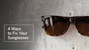 She had been complaining about her glasses sliding down and falling all the time and. How To Fix Sunglasses