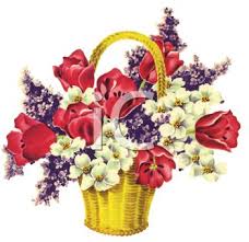 Check spelling or type a new query. Vintage Clip Art Illustration Of Spring Tulips And Flowers In A Basket