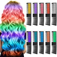 They give you all the fun of bright crazy hair color without the cost or the commitment.↓↓↓↓ click show. 10 Colors Hair Chalk Combs For Girls Gifts Temporary Hair Color Chalk Comb Set Popular Chalks On Birthday Cosplay Halloween Party Washable Hair Chalk Pens Safe For Kids Teen Age 3 Buy