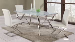 Jade Dining Set 5 Pieces Stainless Steel Dining Table Glass Dining Table Steel Dining Table
