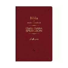 Bíblia de Estudos e Sermões Charles Haddon Spurgeon Bordô NVT