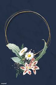Download Premium Vector Of Blank Floral Round Frame Vector 1208833 Wallpaper Background Design Paper Background Design Floral Logo Design