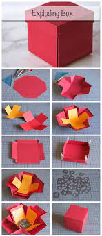 How to make explosion box cards. Exploding Box Http Www Deschdanja Ch Kreativ Blog 142 Exploding Box Paper Crafts Diy Diy Gift Box Diy Gifts
