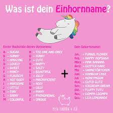 In unserer sprache gibt es ja einige lustige grußformeln. Wie Durfen Wir Dich In Zukunft Nennen Was Ist Dein Einhornname Einhorn Namen Einhorn Spruche Einhorn