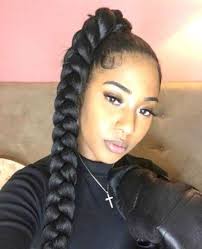 Braids Ponytail For Black Women Single 64 Ideas Braided Hairstyles Curly Hair Styles Natural Hair Styles