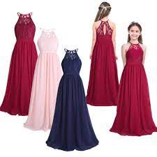 Für besondere anlässe wie geburtstage, hochzeiten, weihnachten auch für warme sommertage gibt es in unserem online shop festliche kleidung für kinder: Madchen Kleid Kinder Festlich Spitze Langes Kleider Hochzeit Blumenmadchenkleid Ebay