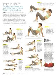 Stretches That Fix The Kinks By Womenshealth Foam Roller Stretches Foam Roller Exercises Wellness Fitness Foam Roller