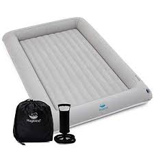 Hugbino Inflatable Toddler Travel Bed Kids Air Mattress Portable Blow Up Bed For Children Lightweight And Sturd Toddler Travel Bed Toddler Travel Kid Beds