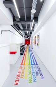 Emil Dervish Underhub Coworking Office Floor Graphics Office Design