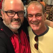 Here I am with the birthday boy Matt York at the Bewitched Fan Fare in  2018. Matt is Dick York's youngest child and son. He's a great guy!  #Bewitched #MattYork #DickYork #BewitchedHistoryBook