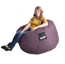 4 Ft Plum Purple Foam Bean Bag Slacker Sack Like Love Sac Gaming Chair With Microsuede Cover For Girls Bean Bag Chair Kids Bean Bag Chair Cool Bean Bags