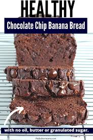Healthy Chocolate Banana Bread Recipe Chocolate Banana Bread Recipe Healthy Chocolate Banana Healthy Chocolate
