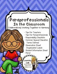 Special Education Paraprofessionals In The Classroom Special Education Paraprofessional Teaching Special Education Special Education