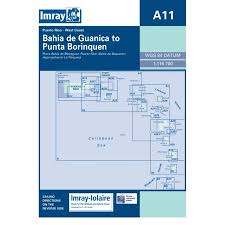 imray iolaire chart a11 west coast of puerto rico bahai de guanica to punta borinquen caribbean charts map