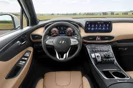 The high center console's soft leather surface offers the. Neuer Hyundai Santa Fe Auch Als Plug In Hybrid Verfugbar Ecomento De
