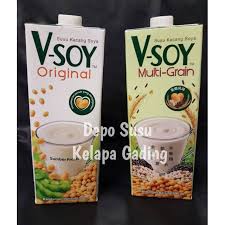 Vsoy multigrain adalah minuman susu kedelai yg berbeda dari susu kedelai pada umumnya. V Soy Susu Kedelai Original Multi Grain Vsoy Soya Milk Multigrain 1 Litter Uht Kacang Shopee Indonesia