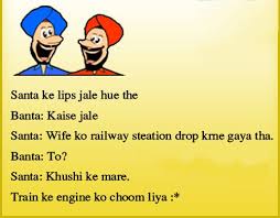 Here you can read latest jokes with images and share it with your friends. Top 10 Santa Banta Jokes