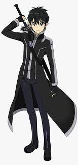 Trench coats also usually feature a belt and. Another Character Requiring A Long Black Trench Coat Sword Art Online Alo Kirito Free Transparent Png Download Pngkey