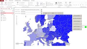 Crm Ms Access Vertriebsgebiete Ansehen In Datenbanken Automatisch Einfarben Und Visualisieren Karten Vertrieb Visualisieren