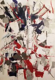 Beautiful abstract paintings for your home and office. Abstract In Red Blue And Grey Painting By Seb Sweatman Saatchi Art