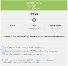 Best maxis smartphone plans in malaysia. Maxisone Plan 98 Now Updated With More Weekday Data Soyacincau Com