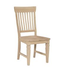 The Seattle Dining Chair Is Solid Wood And Great Looking Unfinished Dining Chairs Unfinished Wood Chairs Real Wood Furniture