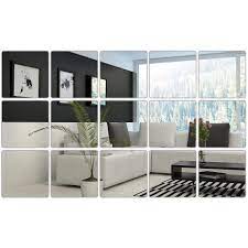 With these bathroom mirror ideas, you can create a tile backsplash with your bathroom mirror embedded in it. 16pcs 9pcs 6 X 6 Inches Mirror Sheets Square Mirror Decals Self Adhesive Mirror Tiles Non Glass Mirror Stickers Walmart Com Walmart Com