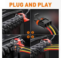Amazon.com: NAOEVO 3 Pin Connector Waterproof 18 AWG, UTV ...