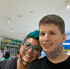 Happy 19th birthday to our cousin, Aidan, who lives in Pennsylvania! Here  are some pics of Aidan throughout the years including one with Pancho and a  few with our Mom. Unfortunately Mom