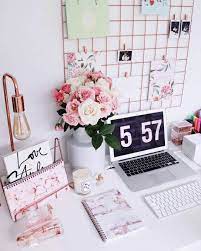 The Art Of The Desk Aesthetic Cute Office Decor Work Desk Decor Office Desk Decor