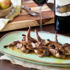 bbq quail with apple er barbecue sauce