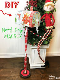 Diy North Pole Mailbox Christmas Decor Diy Decorating With Christmas Lights Christmas Mail