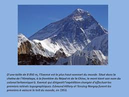 Quelles sont les montagnes les plus hautes de france ? Les Plus Hauts Sommets Du Monde Ppt Telecharger