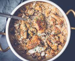 Chicken With Porcini Chestnut Mushrooms Lou S Kitchen Corner